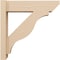 Ekena Millwork 6-in W x 22-in D x 22-in H Funston Slat Rough Cedar Woodgrain TimberThane Outlooker, Primed Tan OUTUR060X22X22FST24RCPR - alternate 4